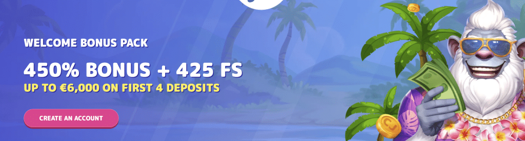 Casino Joy welcome bonus