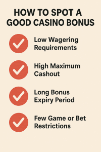 How to spot good casino bonuses
