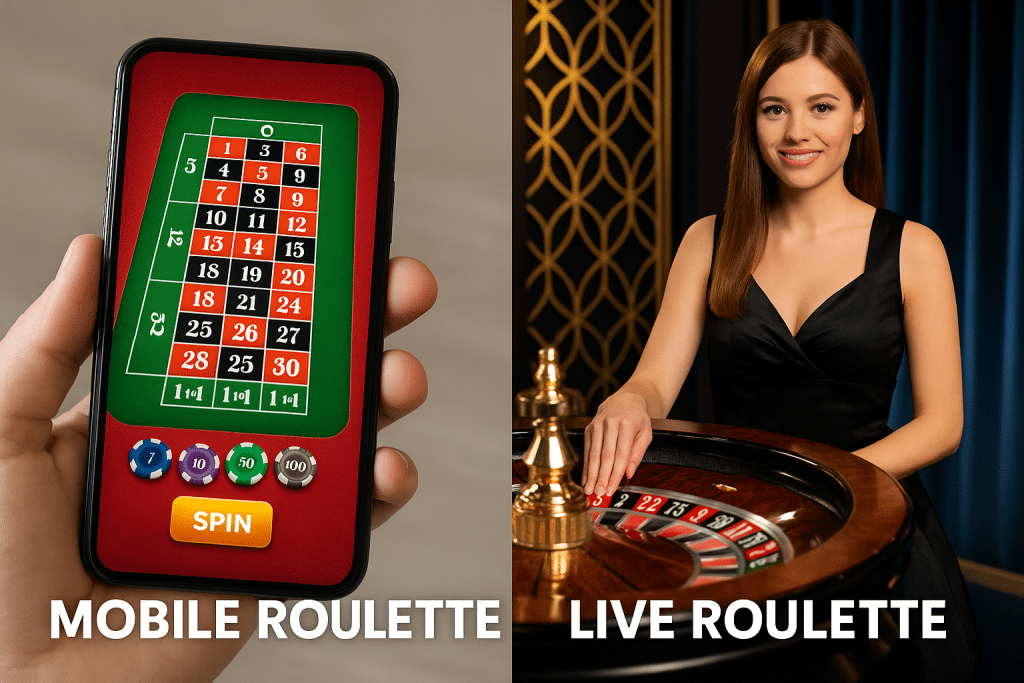 Mobile, live and Online Roulette