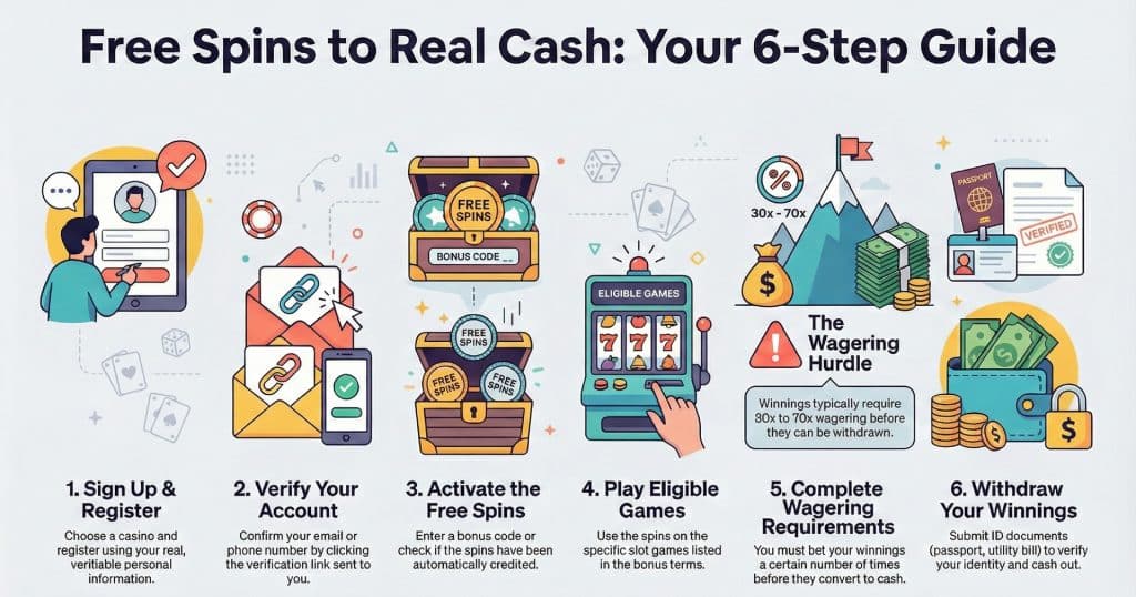 How to Claim Your No-Deposit Free Spins